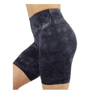 AJISAI Biker Shorts for Women,High Waisted Print Yoga Workout Compression Shorts